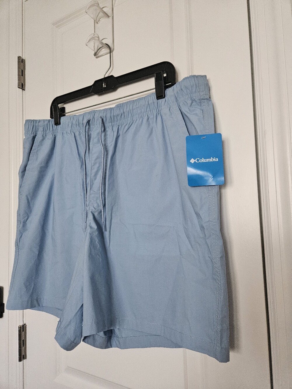 NWT Columbia Men's Washed Out Easy Shorts Size XL 6" Ripple Blue These 100% c